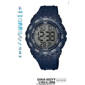 Наручные часы Q&Q Наручные электронные часы Q&Q G06A-002VY, синий
