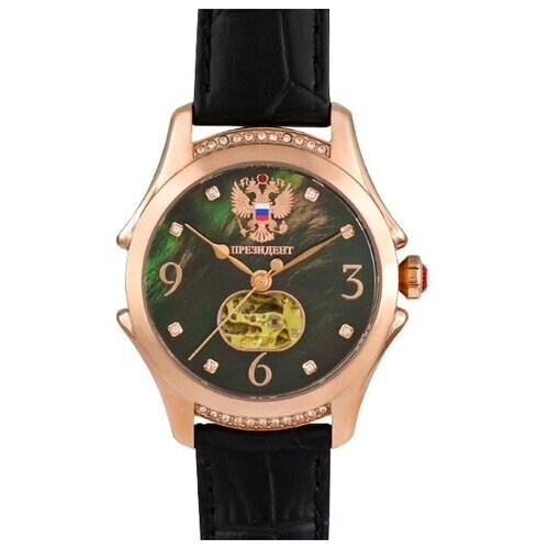 Наручные часы Русское время Часы наручные Президент 6809085, черный, розовый