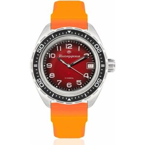 Наручные часы Восток Командирские Наручные механические часы с автоподзаводом Восток Командирские 02035А resin orange, оранжевый