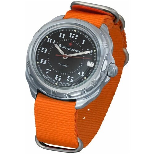 Наручные часы Восток Мужские наручные часы Восток Командирские 211186, оранжевый