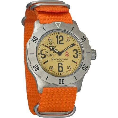 Наручные часы Восток Мужские наручные часы Восток Командирские 350749, оранжевый