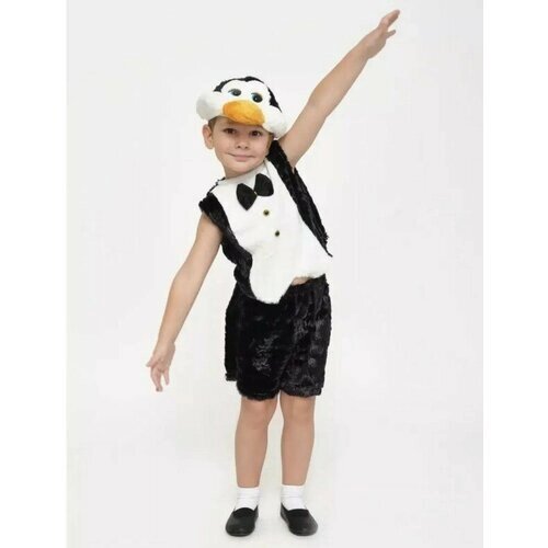 Новогодний костюм Пингвина для мальчика, размер 116 / 128