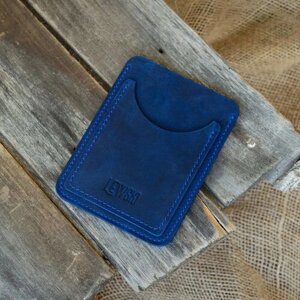 Обложка-карман для автодокументов LEWSKI 3543512, натуральная кожа, синий