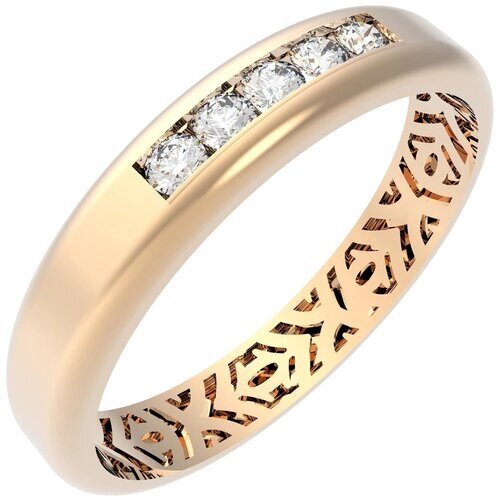 Обручальное кольцо из золота с бриллиантами яхонт Ювелирный Арт. 2699152