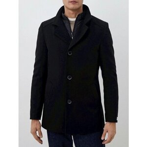 Пальто Berkytt, демисезон/зима, силуэт полуприлегающий, укороченное, размер 176-116-106, черный