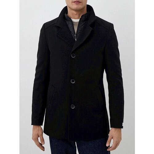 Пальто Berkytt, демисезон/зима, силуэт полуприлегающий, укороченное, размер 188-100-90, черный