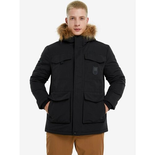 Парка Camel Men's jacket, размер 52, черный