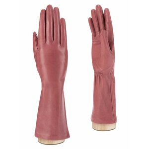 Перчатки ELEGANZZA демисезонные, натуральная кожа, подкладка, размер 6.5, бежевый, розовый
