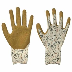 Перчатки ИКЕА, размер 8/S, белый, коричневый