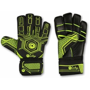 Перчатки Indigo, размер 5, черный, зеленый