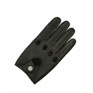 Перчатки кожаные автомобильные мужские ESTEGLA из кожи оленя, размер 9.5, черные.