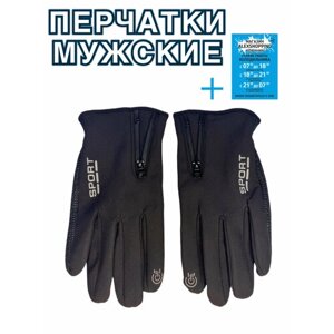 Перчатки мужские зимние+Авторский магнит AlexShoping на холодильник