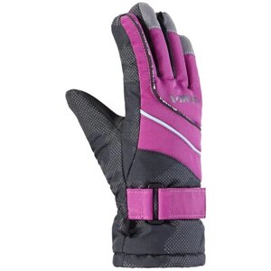 Перчатки Reusch, размер 3, розовый, черный