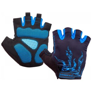 Перчатки STELS, подкладка, регулируемые манжеты, размер XL, синий, черный