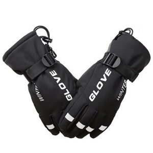 Перчатки West Biking, сенсорные, с утеплением, размер 8, черный