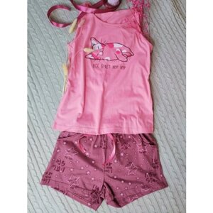 Пижама Лотос, размер 42, коралловый, розовый