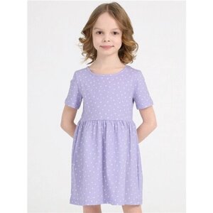 Платье Апрель, размер 52-98, фиолетовый, белый