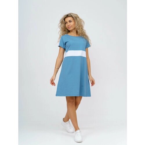 Платье NSD-STYLE, размер 46, голубой
