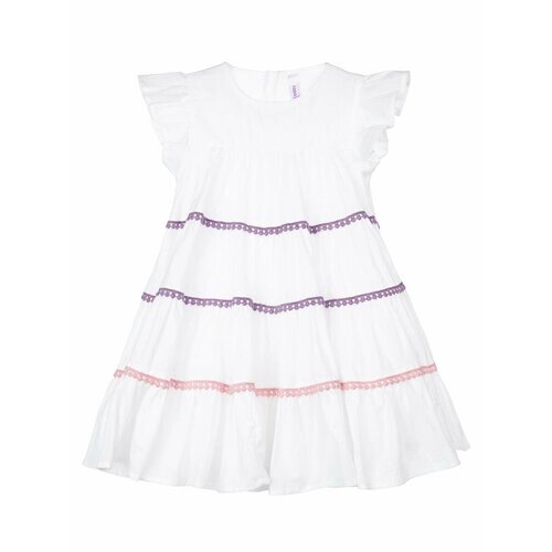 Платье playToday, размер 122, белый