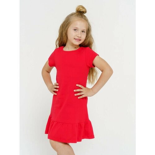 Платье Sova Lina, размер 110, красный