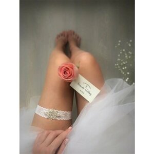 Подвязка Romantic Wedding, белый