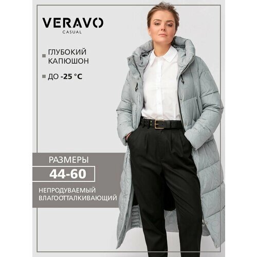 Пуховик VeraVo, размер 44, серый