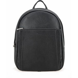 Рюкзак Pellecon, искусственная кожа, отделение для ноутбука, вмещает А4, внутренний карман, черный