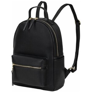 Рюкзак планшет BRAUBERG, экокожа, внутренний карман, регулируемый ремень, черный