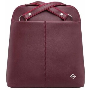 Рюкзак планшет LAKESTONE, натуральная кожа, внутренний карман, красный