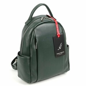 Рюкзак Sergio Valentini, фактура гладкая, зеленый