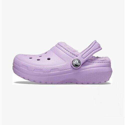 Сабо Crocs Classic Lined Clog, размер J2 US, фиолетовый