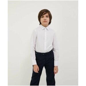 Школьная рубашка Gulliver, размер 146, белый