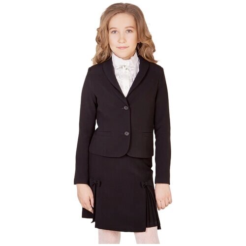 Школьная юбка Инфанта, плиссированная, мини, размер 158/80, черный