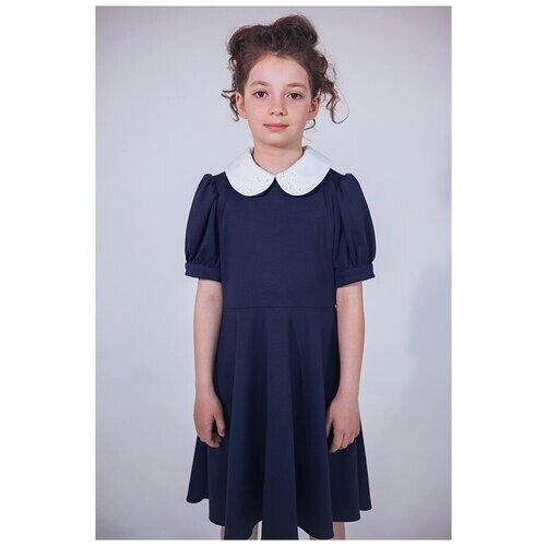 Школьное платье Leya. me, размер 122, синий