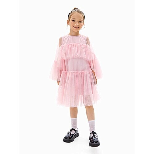 Школьное платье, размер 104, розовый