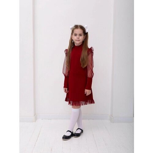 Школьное платье Wunderkind, размер 40/158, бордовый