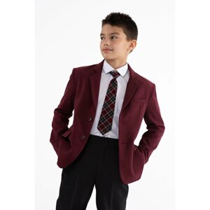 Школьный пиджак Инфанта, однобортный, размер 164-80, бордовый