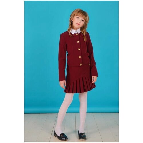 Школьный пиджак Инфанта, размер 176/96, бордовый