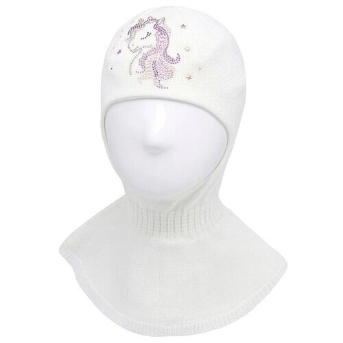 Шлем зимний для девочки (Размер: 50/52), арт. Линди/10811 бел, цвет Белый