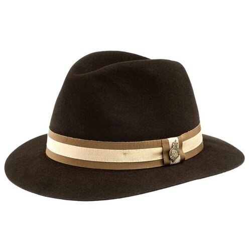 Шляпа Christys, размер 59, коричневый