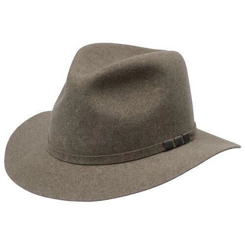Шляпа федора Bailey, размер 59, серый