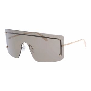 Солнцезащитные очки Alexander McQueen, оправа: металл, коричневый