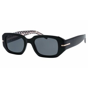 Солнцезащитные очки BOSS, прямоугольные, с защитой от УФ, черный