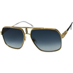 Солнцезащитные очки CARRERA, авиаторы, оправа: металл, золотой
