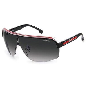 Солнцезащитные очки CARRERA CAR-204841T4O999O, монолинза, оправа: пластик, градиентные, с защитой от УФ, для мужчин, черный