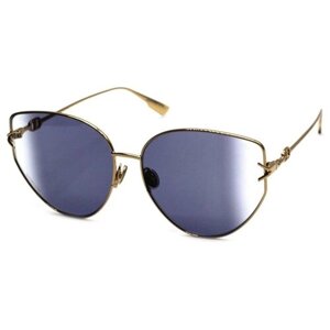 Солнцезащитные очки Dior, шестиугольные, оправа: металл, градиентные, для женщин, коричневый