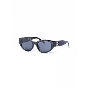 Солнцезащитные очки ezstore, кошачий глаз, оправа: металл, с защитой от УФ, для женщин, черный