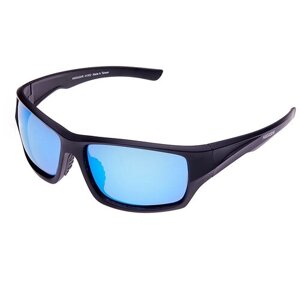 Солнцезащитные очки HIGASHI, прямоугольные, оправа: пластик, спортивные, поляризационные, синий