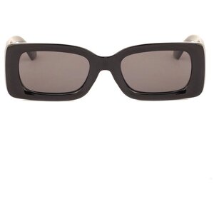 Солнцезащитные очки Kaizi, прямоугольные, оправа: пластик, для женщин, черный