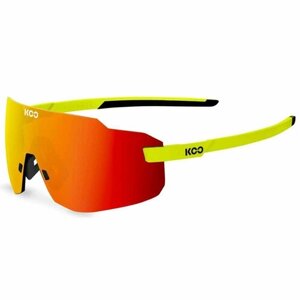 Солнцезащитные очки KOO, монолинза, спортивные, ударопрочные, с защитой от УФ, желтый